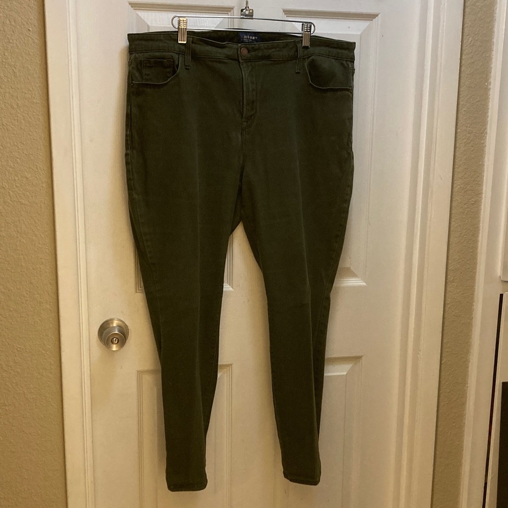 OLD NAVY High-Rise Rockstar jeans in Olive 18